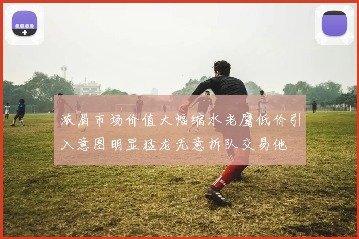 浓眉市场价值大幅缩水老鹰低价引入意图明显猛龙无意拆队交易他